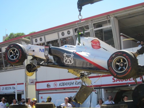 Adam Cooper Perez Crash 28-5-11