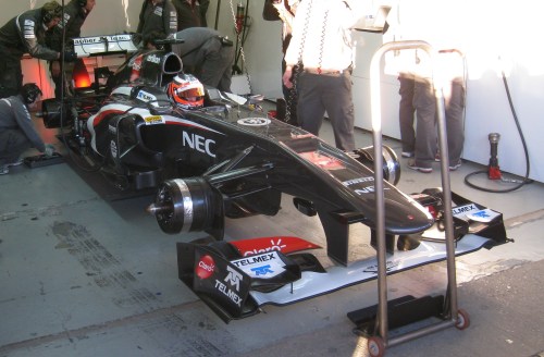 Nico Hulkenberg is happy with life at Sauber. Photo: AC