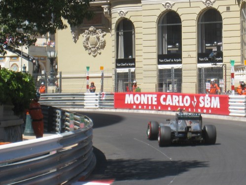 Mercedes set the pace on the first day in Monaco. Photo: AC