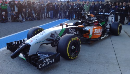 The Force India has an 'anteater' nose. Photos: AC