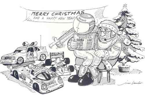 Roland commissioned this Xmas card from the great Jim Bamber