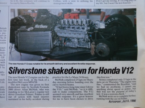 Deja vu! Yours truly took this pic for Autosport in 1990...